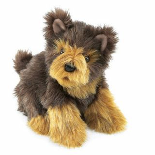 Folkmanis Hand Puppet Soft Plush Toy Yorkie Yorkshire Terrier Stuffed Puppy Dog