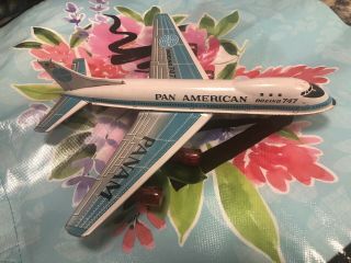 Pan Am Tin Metal Airplane Jet Made In Japan