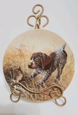 German Shorthaired Pointer Limited Edition Collectors Plate Fritz 