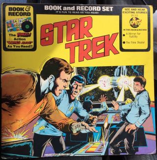 Vintage 1976 Star Trek Book And Record Set Mirror Of Futility Br 513 Vinyl