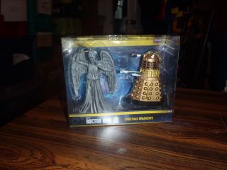 Doctor Who Weeping Angel & Dalek Christmas Kurt Adler Ornament Set