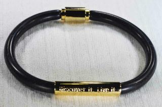 Nikken Powerband Magnetic Bangle Bracelet Black Discover It Live It