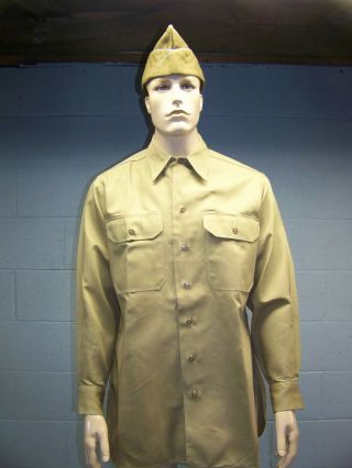 Wwii U.  S.  Army Khaki Shirt