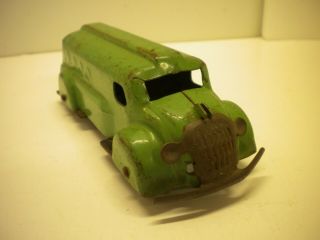 Vintage Toy Truck Wyandotte Gas Truck 6 Inch Missing Rear Door Gd Cond.  Green