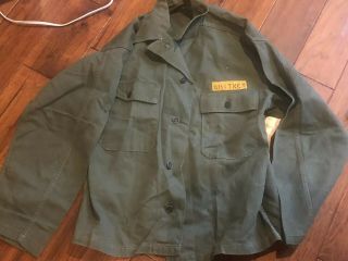 Wwii Us Army Hbt,  13 Star Button Shirts