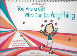 Blue Mountain Arts 2020 Calendar " You Are A Girl Who Can Do Anything " By A.  Rice