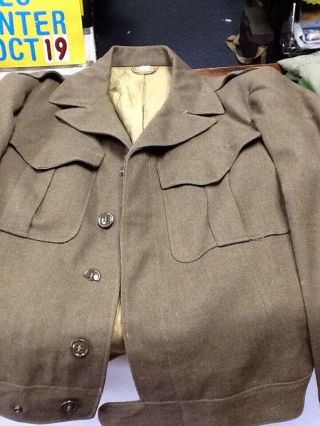 Wwii Ike Jacket 1944 Dated 38 Long Special Airborne Ranger