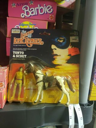 Legend Of The Lone Ranger Tonto & Scout Figure Gabriel 1981 2 Pack