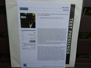 Miles Davis Miles In Berlin Speakers Corner Test Pressing Vinyl Lp