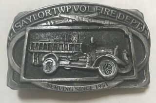 Saylor Twp Volunteer Fire Dept Des Moines,  Iowa Ltd Edition Belt Buckle 20/100