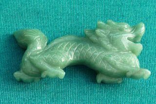 Lovely Vintage Chinese/Japanese Jade Dragon Figure 3