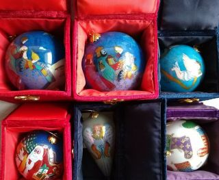 Li Bien Hand Painted Wisemen Angel Stocking Santa Claus Christmas Ornaments