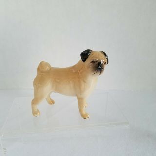 Gorgeous Vintage Beswick England Miniature Porcelain Pug Dog Strong & Sturdy