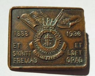 Frelsesarmeen 1888 1938 - Salvation Army Badge Pin Abzeichen - Norway Norge