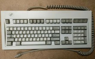 Vtg 1989 Ibm Model M 1391401 Mechanical Clicky Ps/2 Keyboard W/ Cable -