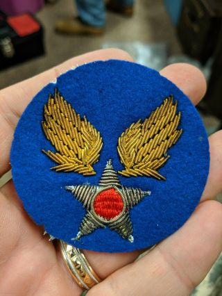 Wwii Us Army Air Corps Bullion Patch Look