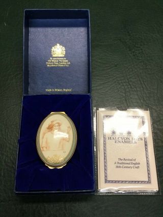 Halcyon Days Enamel Box Queen Elizabeth The Queen Mother In Her Centenary Year