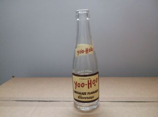 Vintage 1950 Yoo - Hoo Chocolate Beverage Acl Soda Bottle,  Palmyra,  Pa 3 Color 7oz