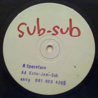 Sub Sub Space Face 12 " Vinyl Not On Label 1991