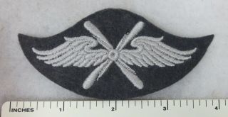 Ww2 Vintage German Patch Luftwaffe Air Force Flying Personnel Prop & Wings