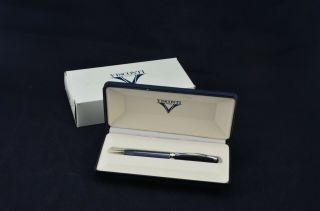 Visconti For Ashford Gray Ballpoint Pen With Case And Box