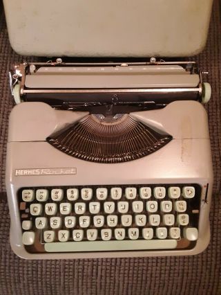 Vintage Hermes Rocket Portable Typewriter 1960 