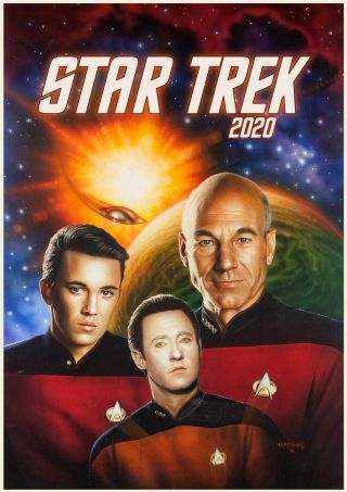 2020 Wall Calendar [12pg A4] Star Trek Next Generation Vintage Movie M3 - 1527