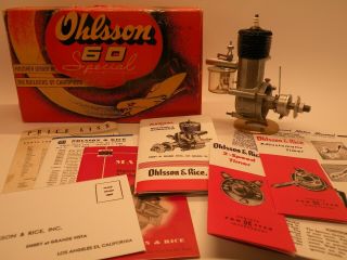 Vintage Model Engine Ohlsson.  60 