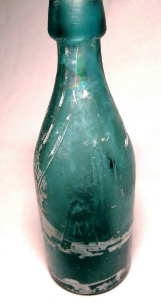 Philadelphia - Civil War Period Green Blob Top Soda - ROBERT ANDREWS 3