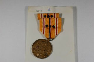 Us Military Medal: Asiatic - Pacific Campaign W/3 Campaign Stars