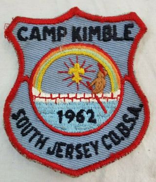 Vintage Camp Kimble South Jersey Co.  Boy Scouts Of America Patch