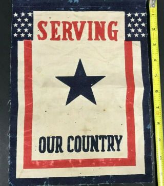 1940s Wwii Serving Out Country Flag/banner Military Home Front 21819