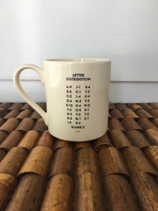 Scrabble D2 Tile Coffee Tea Mug Letter Ceramic Wild & Wolf Batch 1522 02/2012 2