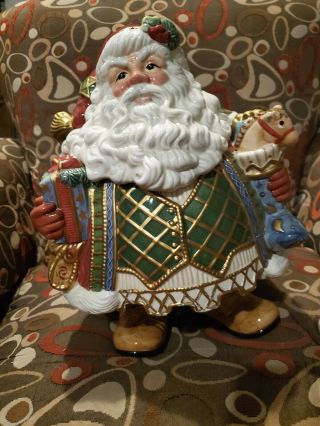 Fritz And Floyd St.  Nick Cookie Jar Santa Christmas - Retired