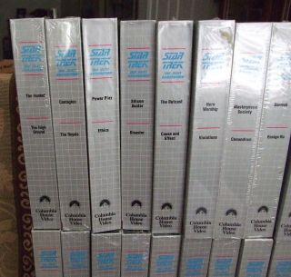 24 STAR TREK THE NEXT GENERATION VHS COLLECTORS EDITION TAPES ALL BUT 2 2