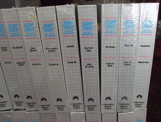 24 STAR TREK THE NEXT GENERATION VHS COLLECTORS EDITION TAPES ALL BUT 2 3