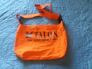 Aztec Mexico Canvas Newspaper Carrier Bag / Tote The Talon