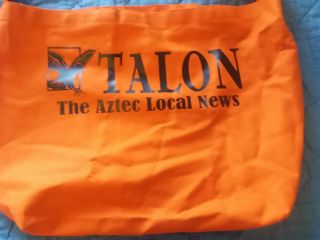 Aztec Mexico Canvas Newspaper Carrier Bag / Tote THE TALON 2