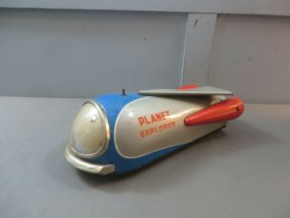 Planet Explorer Modern Toys Battery Op Tin Litho Made In Japan Space Asisplanet