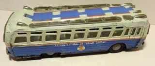 15 " Large Tourist Bus Coach Carpati Romania Friction Tin Toy Vintage