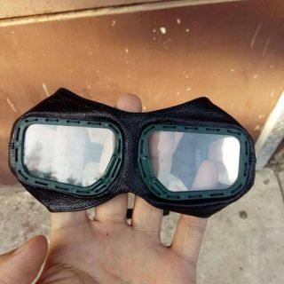 Surplus Pla Chinese Military Type 01 Goggles Lens And Leather Material