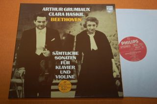 Grumiaux Haskil Beethoven Violin Sonatas Dutch Philips Stereo 4lp Box Nm