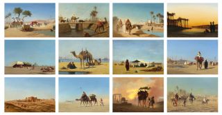 Wall Calendar 2020 [12 pg A4] Charles Theodor Frere Desert Scenes Museum 3154 2