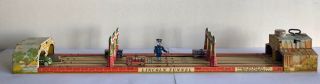Unique Art Lincoln Tunnel Tin Litho Windup Toy All Great