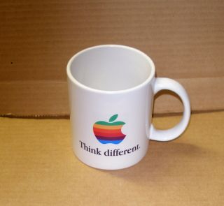 Apple Computer Rainbow Logo Think Different Mug