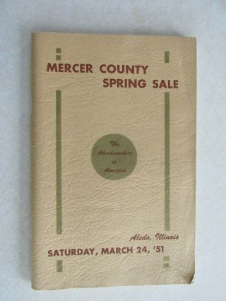 Sbe13 Mercer County Spring Aberdeen Il Illinois Black Angus Booklet