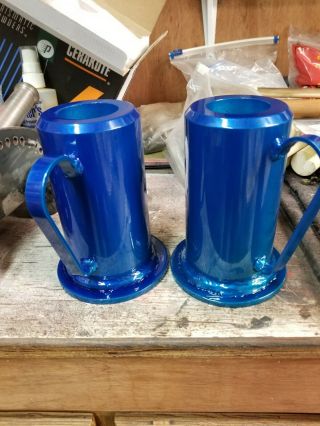 Black Powder Thunder Mugs Signal Cannons.  6 " With 1 7/8 " Bore And Handle,  Blue