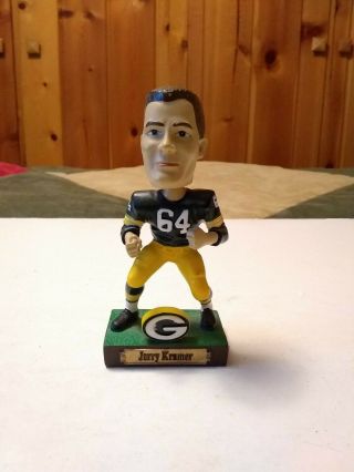 Green Bay Packers Legends Of Lambeau 64 Jerry Kramer 5 " Resin Figure Bobble - Head
