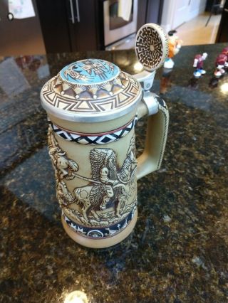 Vintage 1988 Avon Indians Of The American Frontier Beer Stein Native American