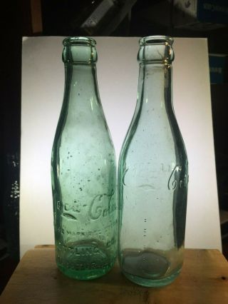 1911 Decatur,  Ill.  Canton,  O.  Script Straight Side.  Coca - Cola Bottles Lbs 17